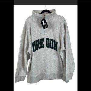 Zoozatz Men's Oregon State Quarter Zip Sweatshirt NWT XXL - cozy soft
